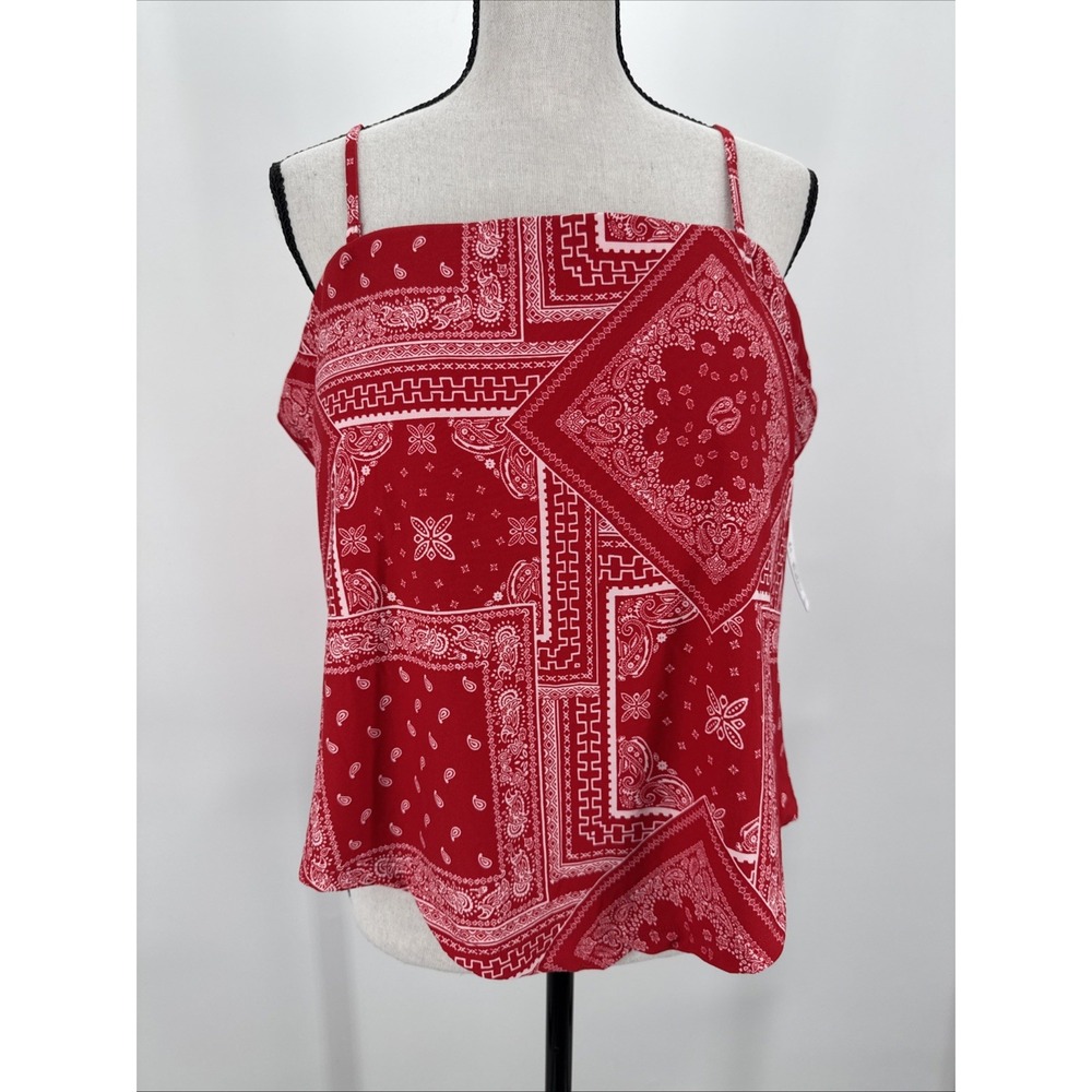 No Boundaries Junior's Bandana Tube Top Red Size XXXL (21)
